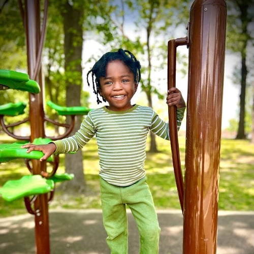 Kid on Climber at Carnes-1