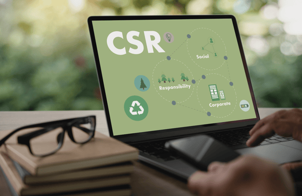 CSR park on laptop screen